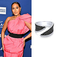 January 2020 Adrienne Bailon wearing Gabriel & Co at the 51st NAACP Image Awards – Nominees Luncheon!