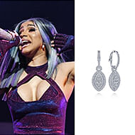 August 2019 Singer Cardi B wearing Gabriel & Co while performing at the 7th Annual BET Experience at L.A. LIVE!  