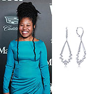 February 2020 Dominique Fishback wore Gabriel & Co while attending the 13th Annual Women in Film Female Oscar Nominees Party!