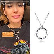 January 2021 Actress Edy Ganem wearing the Stronger Together Necklace