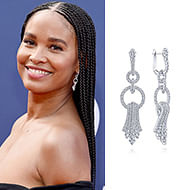 August 2019 Actress Joy Bryant wearing Gabriel & Co while attending the 47th AFI Life Achievement Awards!  