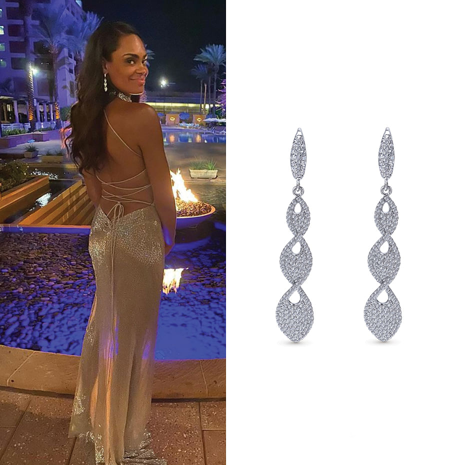 November 2021 Michelle Young from The Bachelorette wearing Gabriel Co.