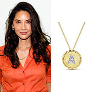 November 2019 Trending – Olivia Munn Wears Our Initial Necklace To Forbes Under 30 Summit