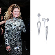 January 2020 Singer Shania Twain wearing Gabriel & Co while presenting at the 62nd Annual GRAMMY Awards!
