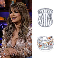 October 2019 Singer Paula Abdul wearing Gabriel & Co during her appearance on Bravo’s Watch What Happens Live With Andy Cohen! 