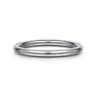 Straight Wedding Ring in 14k White Gold with   at Gabriel & Co.