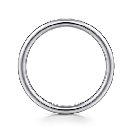 1.8MM 14K White Gold Plain Wedding Band