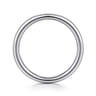 Straight Wedding Ring in 14k White Gold with   at Gabriel & Co.