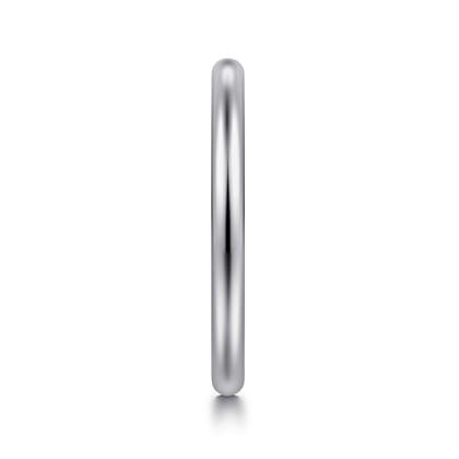 1.8MM 14K White Gold Plain Wedding Band
