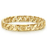 10mm 14K Yellow Gold Men's Hollow Herringbone Chain Bracelet