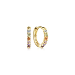 10mm-14K-Yellow-Gold-Rainbow-Color-Stone-Huggie-Earrings1