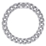 10mm 925 Sterling Silver Men's Hollow Cuban Link Chain Bracelet
