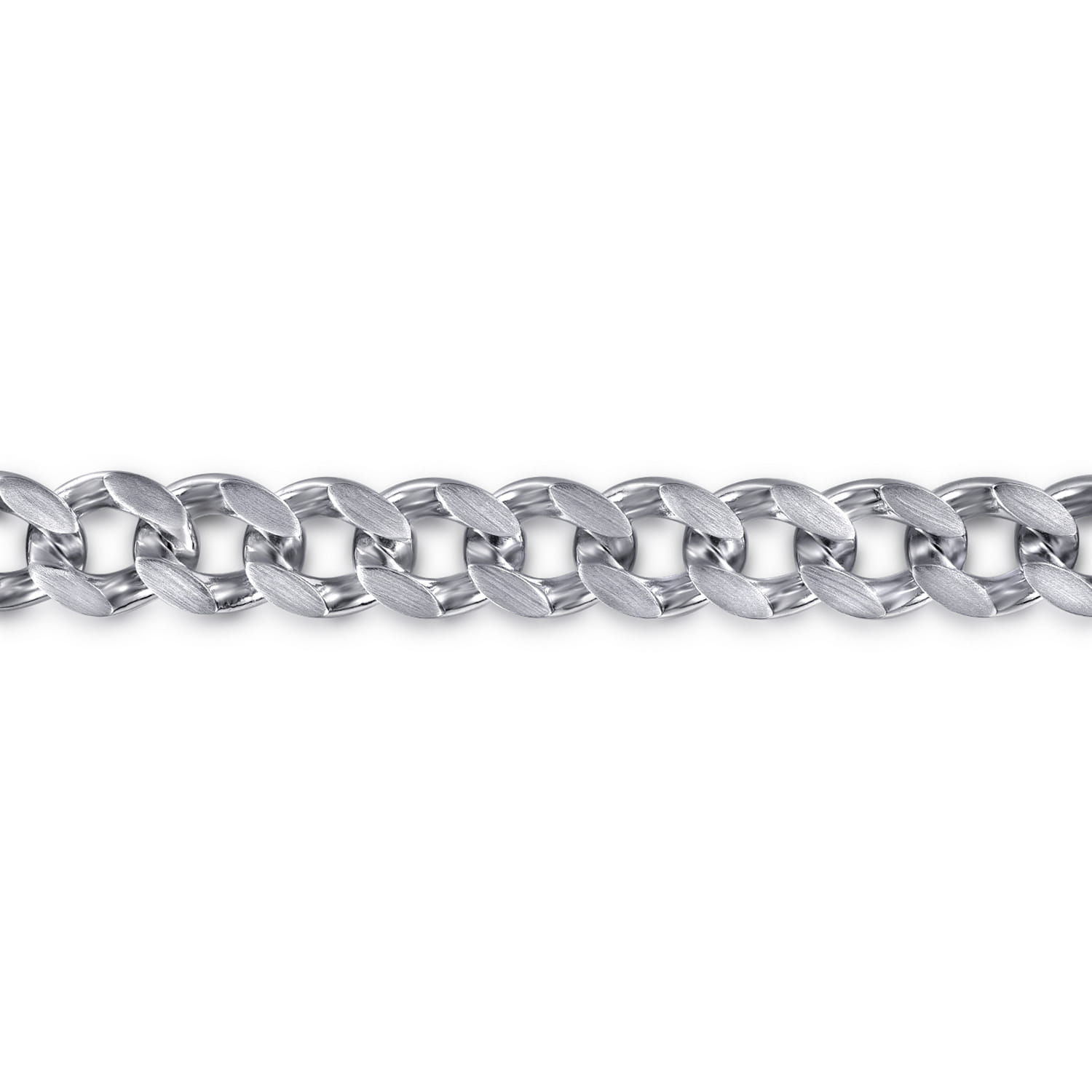 10mm 925 Sterling Silver Men's Hollow Cuban Link Chain Bracelet - Shot 2