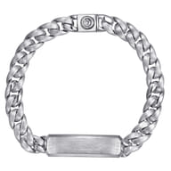 10mm 925 Sterling Silver Men's Solid Cuban Link Chain Bracelet