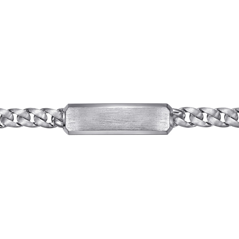 10mm 925 Sterling Silver Men's Solid Cuban Link Chain Bracelet - Shot 2