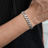 10mm 925 Sterling Silver Men's Solid Herringbone Chain Bracelet