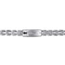 10mm 925 Sterling Silver Solid Herringbone Chain Men's Bracelet With Dagger ID