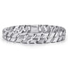10mm 925 Sterling Silver Solid Herringbone Men's Bracelet