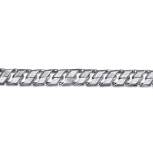 10mm 925 Sterling Silver Solid Herringbone Men's Bracelet