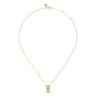 14K Clover Pendant Necklace - 0.02 ct