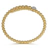 14K Mix of White and Yellow Gold Diamond Bangle - 0.63 ct