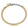 14K Mix of White and Yellow Gold Diamond Stirrup Bujukan Bangle - 1 ct