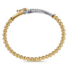 14K Mix of White and Yellow Gold Diamond Stirrup Bujukan Bangle - 1 ct