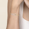 14K Mix of White and Yellow Gold Diamond Stirrup Bujukan Bangle - 1 ct