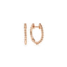14K Pink Gold Bujukan Huggie Earrings