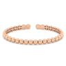 14K Pink Gold Diamond Bangle