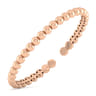 14K Pink Gold Diamond Bangle