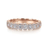 14K Pink Gold Diamond Ladies Ring - 0.63 ct
