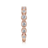 14K Pink Gold Diamond Ladies Ring - 0.52 ct