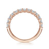 14K Pink Gold Diamond Ladies Ring - 0.52 ct