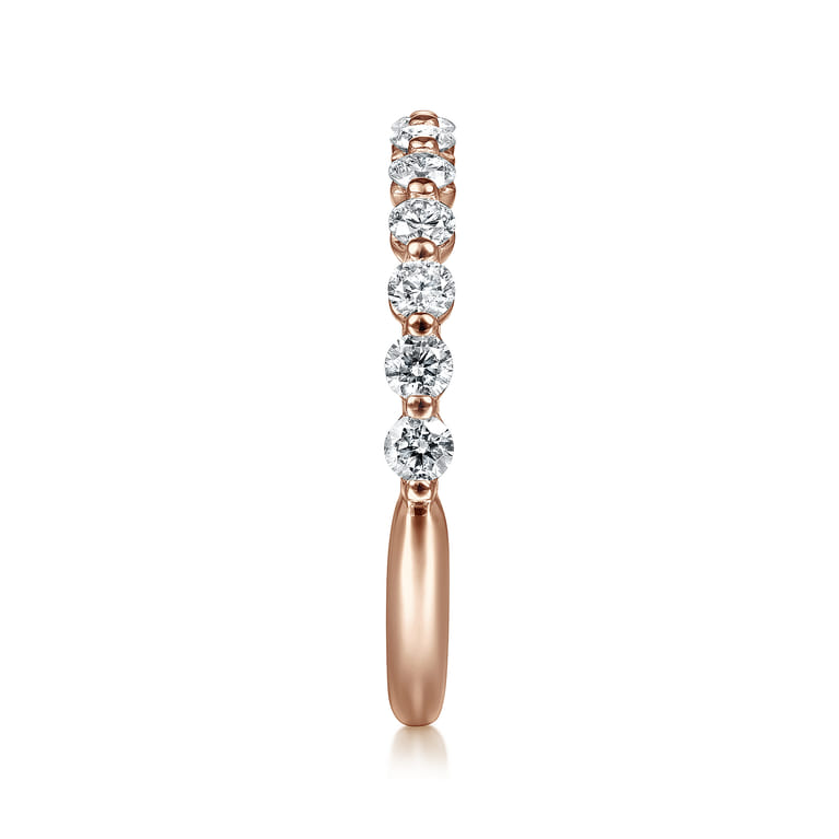 14K Pink Gold Diamond Ladies Ring - 0.52 ct - Shot 4