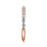 14K Pink Gold Diamond Ladies Ring - 0.52 ct