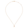 14K Pink Gold Diamond Necklace