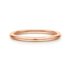 14K Rose Gold 1.3mm Mini Spacer Band