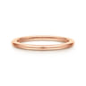 Straight Wedding Ring in 14k Rose Gold with   at Gabriel & Co.