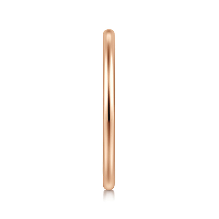 Straight Wedding Ring in 14k Rose Gold with   at Gabriel & Co. - Shot 4