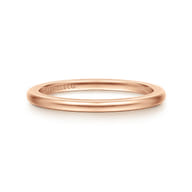 14K Rose Gold 1.5mm Mini Spacer Band