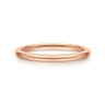Straight Wedding Ring in 14k Rose Gold with   at Gabriel & Co.