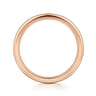 Straight Wedding Ring in 14k Rose Gold with   at Gabriel & Co.