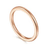 Straight Wedding Ring in 14k Rose Gold with   at Gabriel & Co.