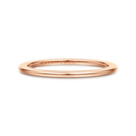 14K Rose Gold 1mm Mini Spacer Band
