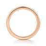 Straight Wedding Ring in 14k Rose Gold with   at Gabriel & Co.