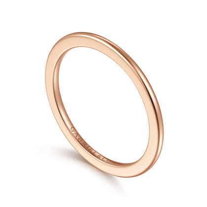 14K Rose Gold 1mm Mini Spacer Band