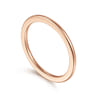 Straight Wedding Ring in 14k Rose Gold with   at Gabriel & Co.