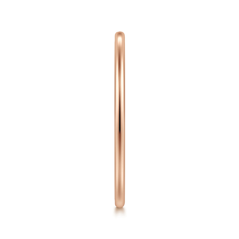 Straight Wedding Ring in 14k Rose Gold with   at Gabriel & Co. - Shot 4