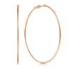 14K Rose Gold 60mm Round Classic Hoop Earrings